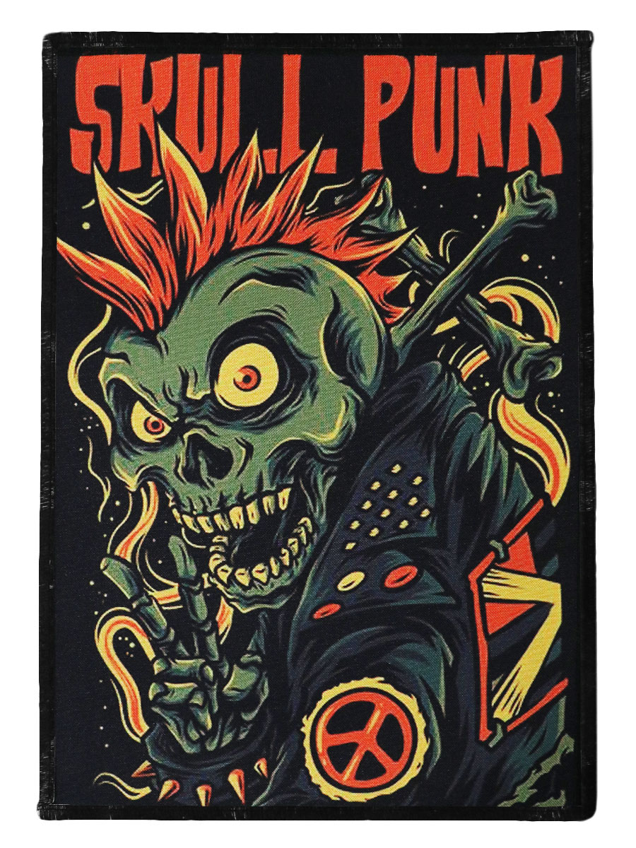 Нашивка на спину RockMerch Skull Punk - фото 1 - rockbunker.ru