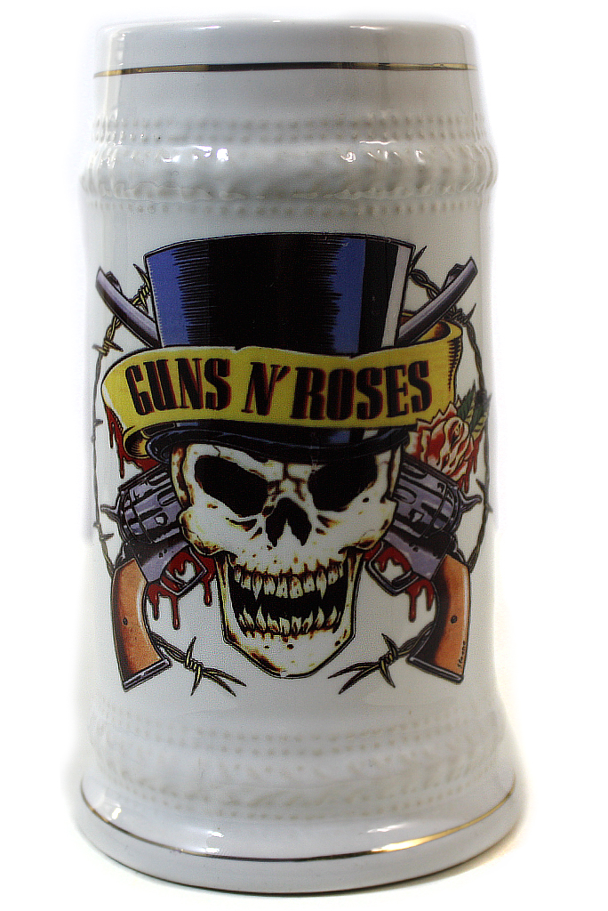 Кружка пивная Guns n Roses - фото 1 - rockbunker.ru
