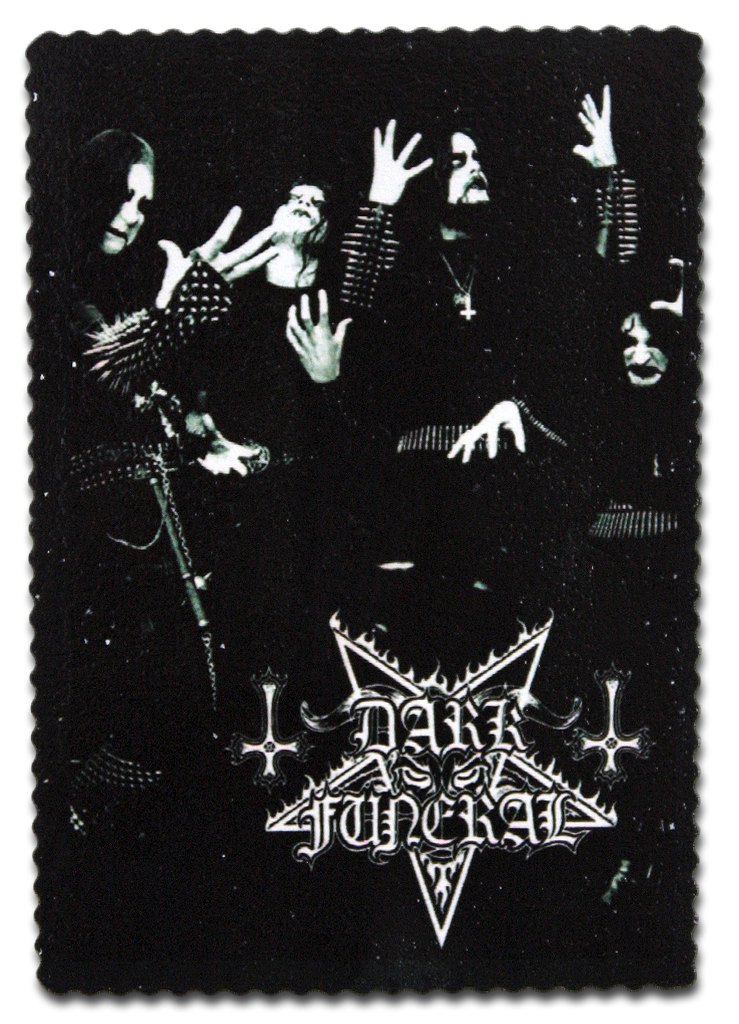 Кожаная нашивка Dark Funeral - фото 1 - rockbunker.ru