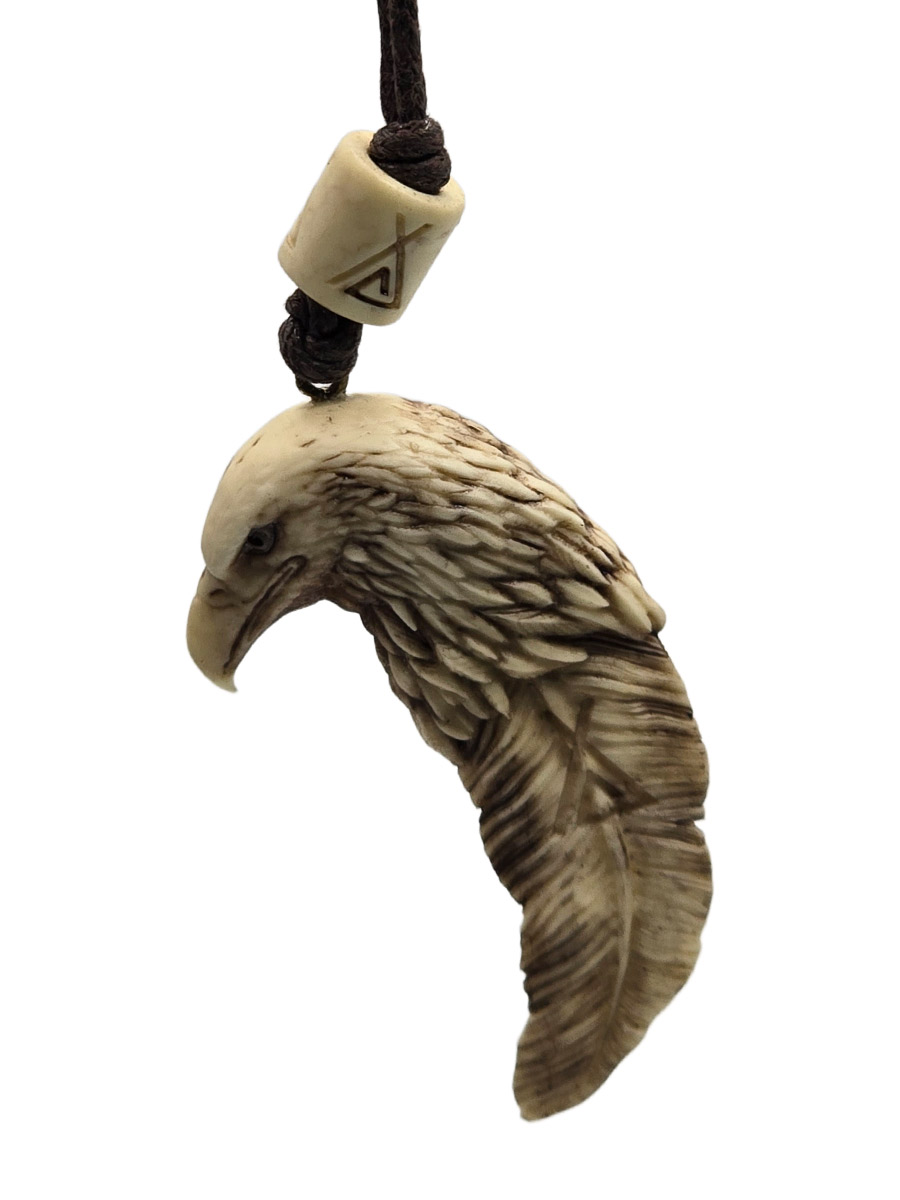 Кулон Орел Перо - фото 2 - rockbunker.ru