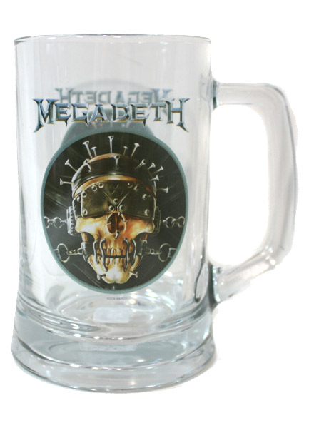 Кружка пивная RockMerch Megadeth - фото 1 - rockbunker.ru