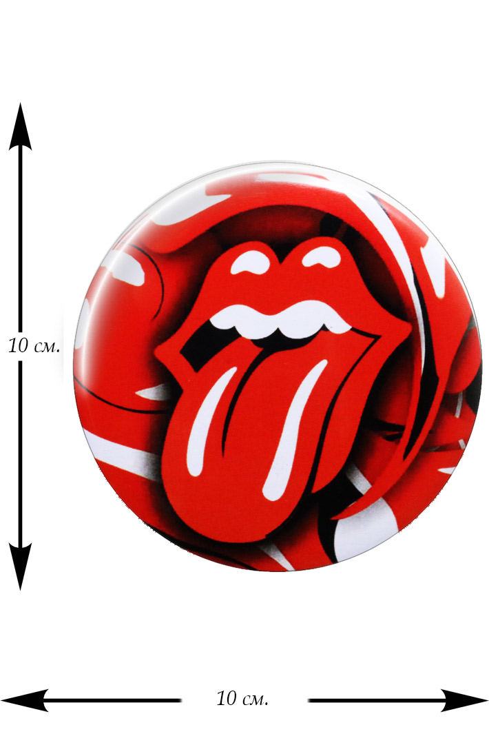 Значок Rolling Stones - фото 1 - rockbunker.ru