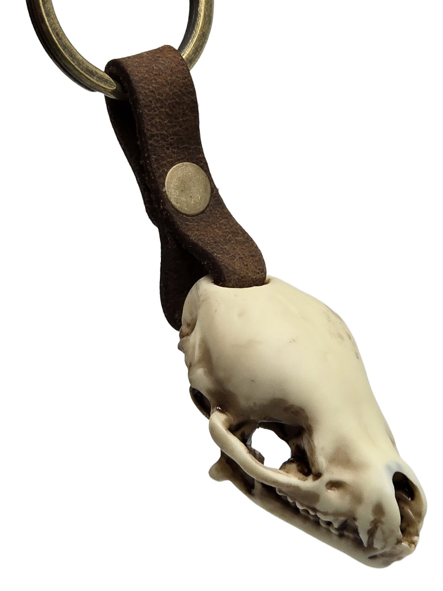 Брелок Череп Летучей Мыши - фото 1 - rockbunker.ru