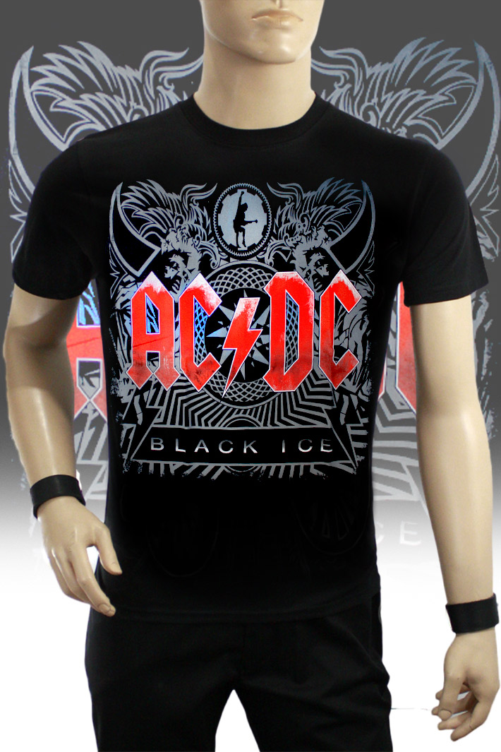 Футболка Hot Rock AC DC Black Ice - фото 1 - rockbunker.ru