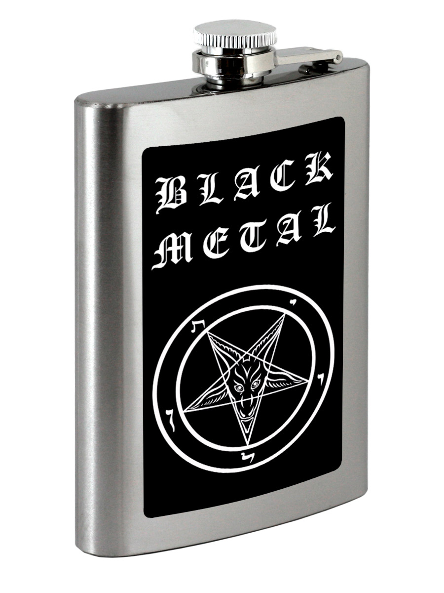 Фляга RockMerch Black Metal - фото 1 - rockbunker.ru