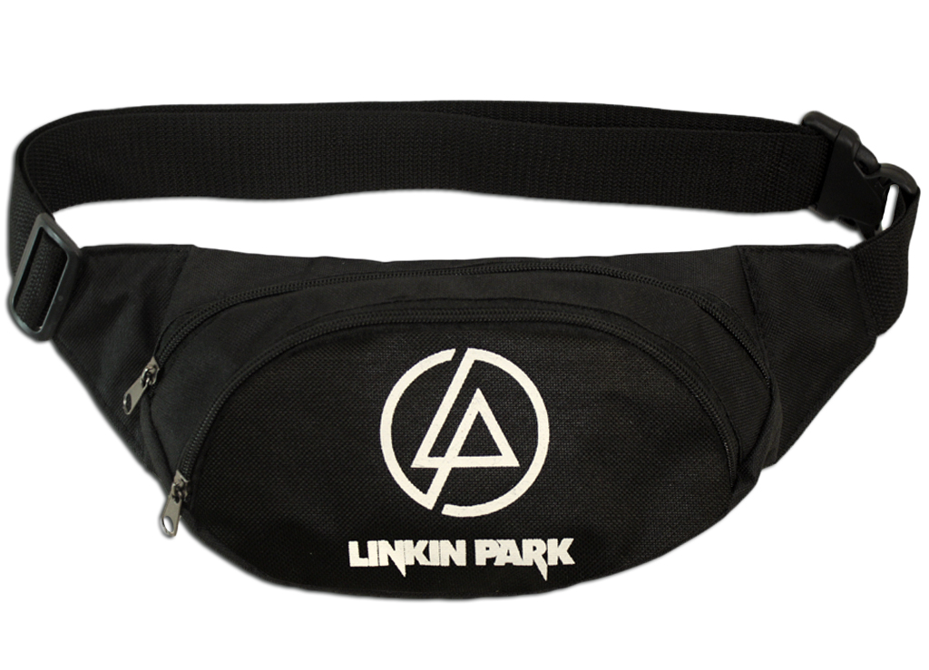 Сумка на пояс c принтом Linkin Park - фото 1 - rockbunker.ru