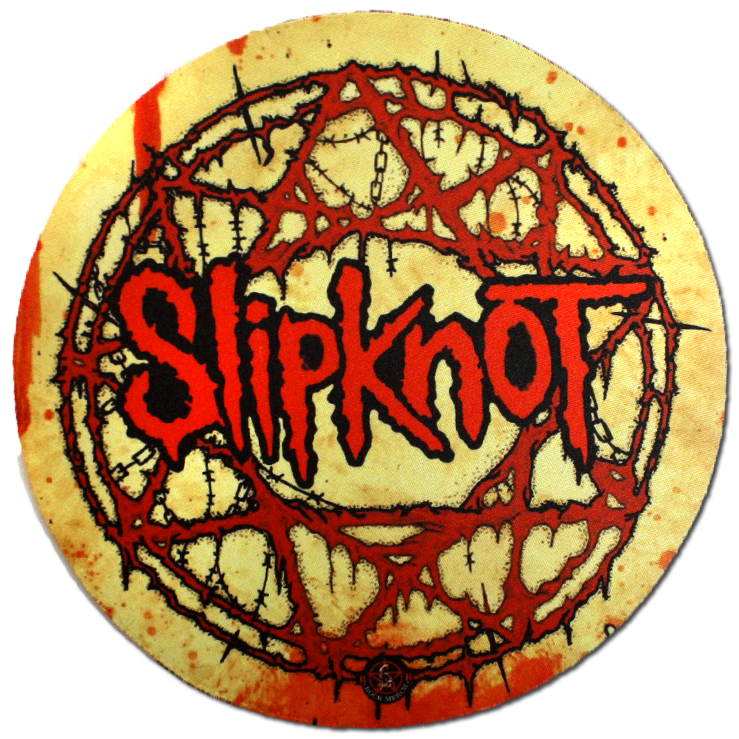 Коврик для мыши RockMerch Slipknot кровавая пентаграмма - фото 1 - rockbunker.ru