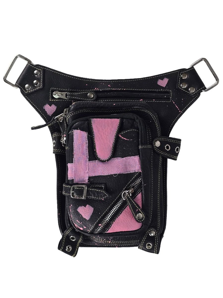 Сумка кастомная Pink Love - фото 1 - rockbunker.ru