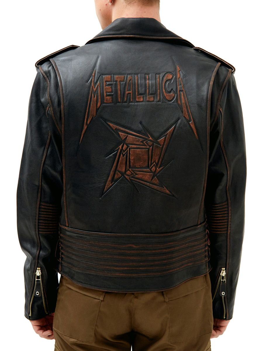 Косуха кожаная мужская RockBunker Metallica - фото 12 - rockbunker.ru