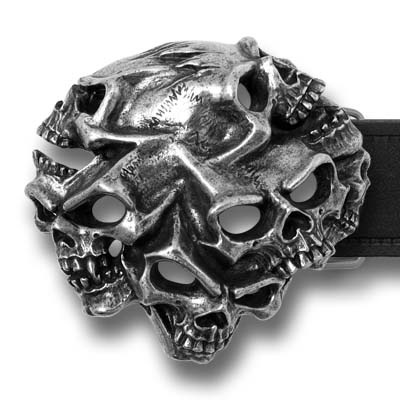 Пряжка Alchemy Gothic B94 Gestald Skulls - фото 1 - rockbunker.ru