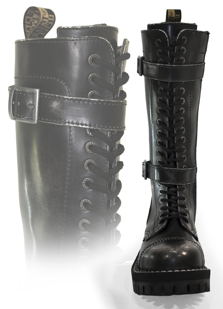 Зимние ботинки Steel на молнии 139-140 White-Black 2P Z - фото 2 - rockbunker.ru