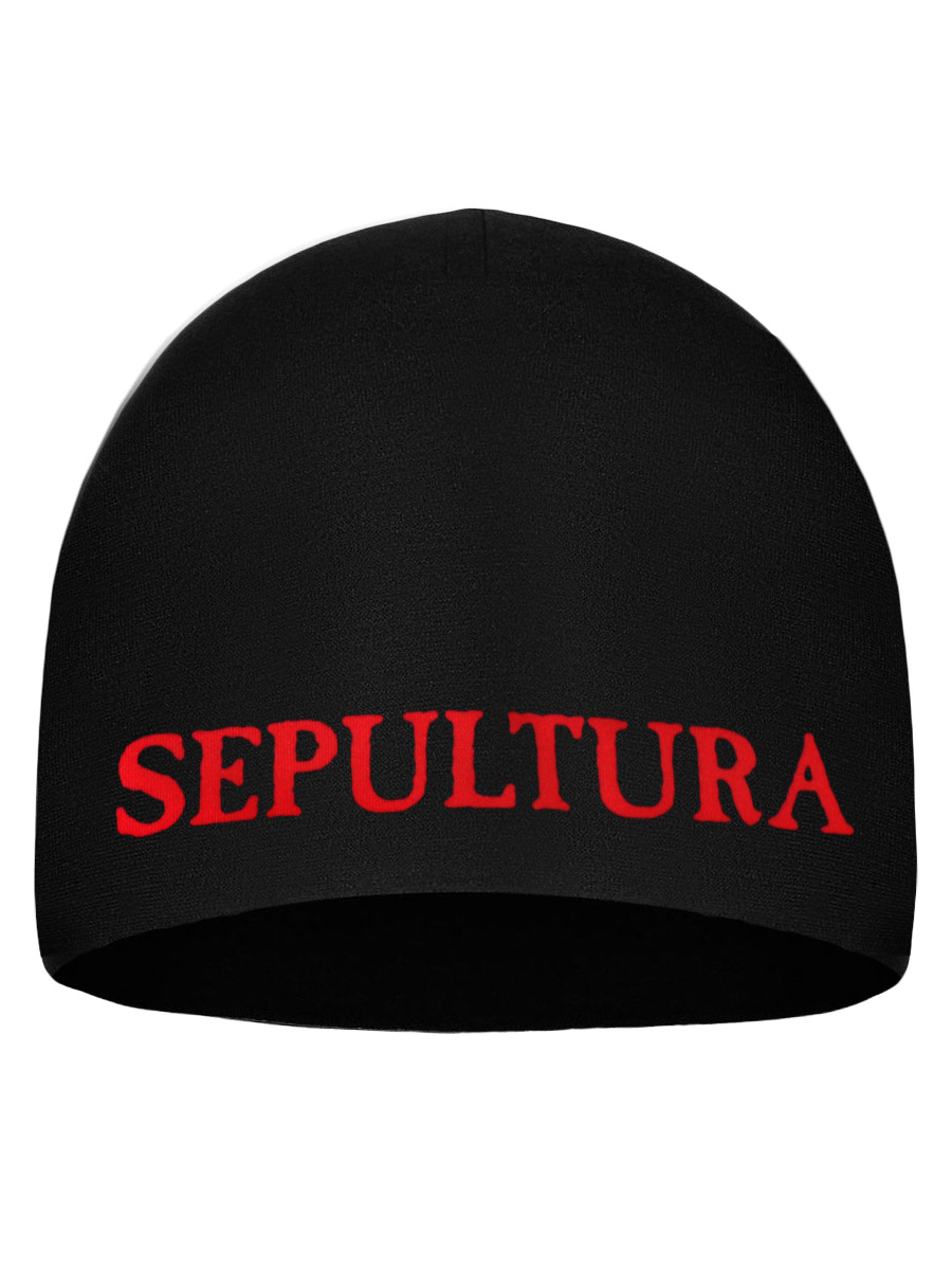 Шапка двухсторонняя Sepultura - фото 1 - rockbunker.ru