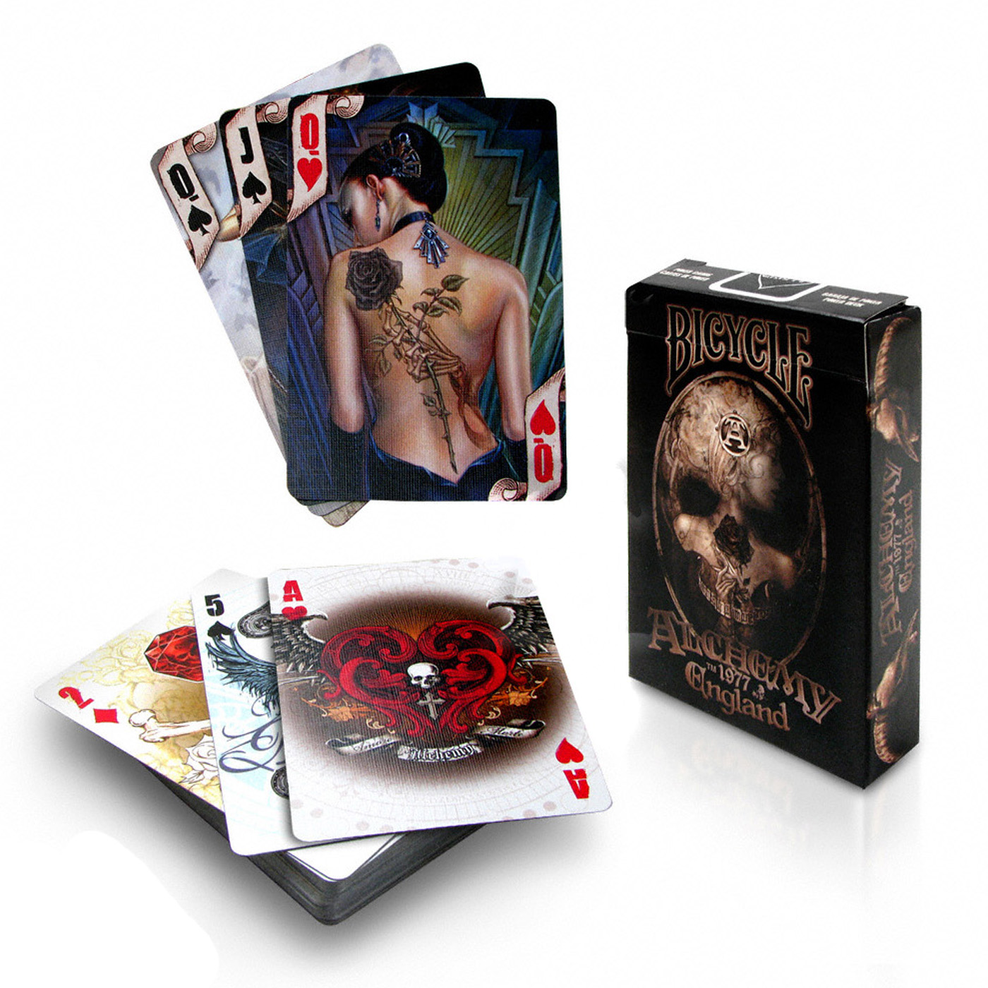 Карты Alchemy Gothic Bicycle Licenced Playing Cards - фото 1 - rockbunker.ru