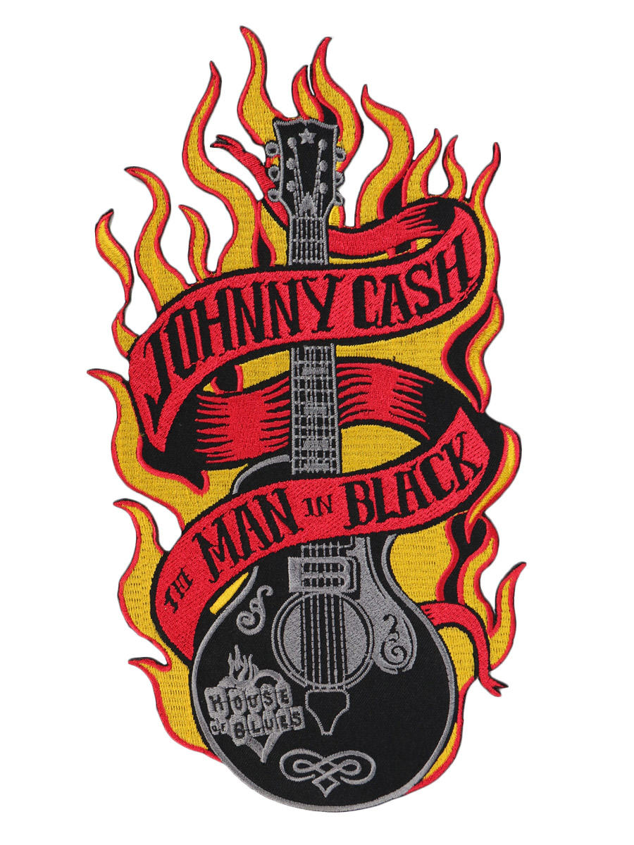 Термонашивка на спину Johnny Cash - фото 1 - rockbunker.ru