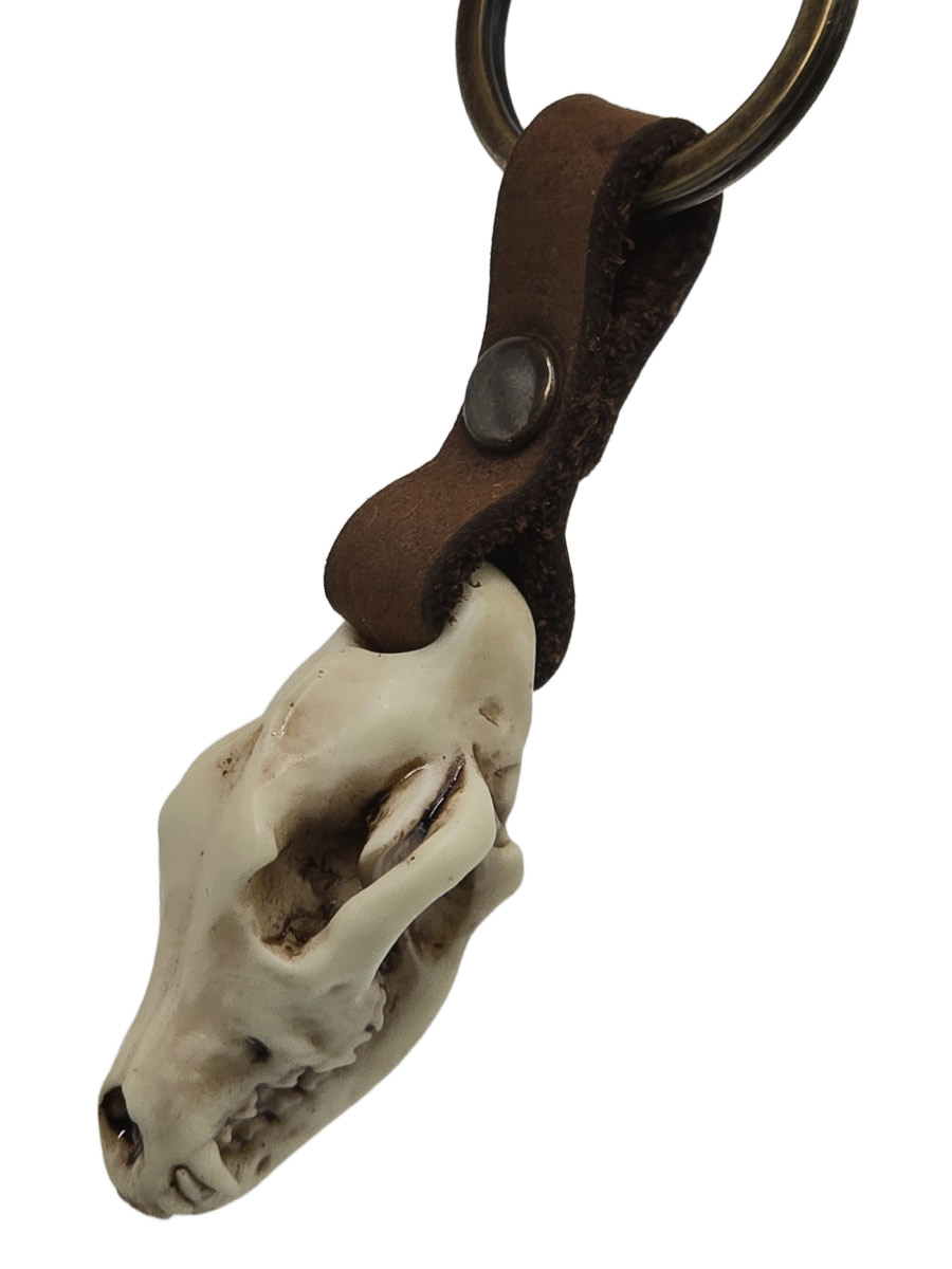 Брелок Череп Волка - фото 2 - rockbunker.ru