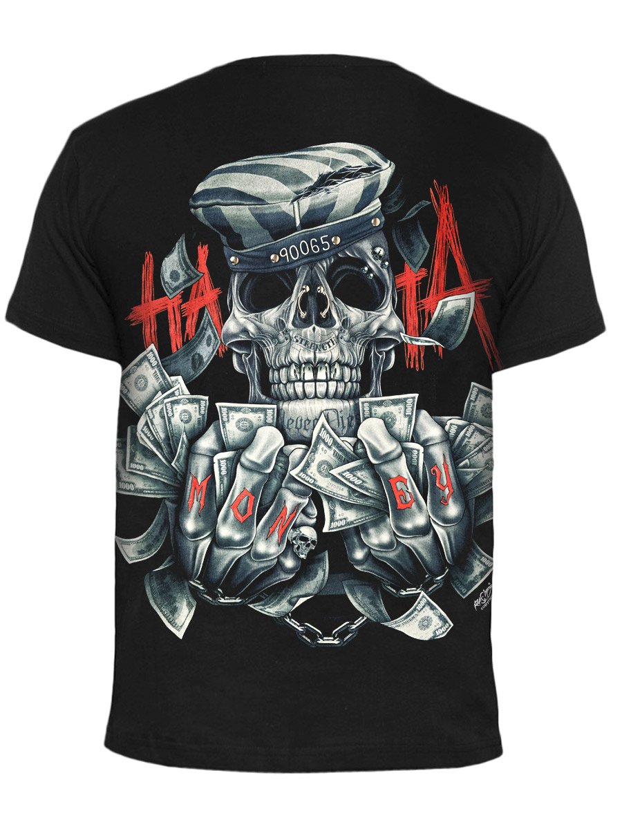 Футболка Rock Chang Gangster's Skull - фото 2 - rockbunker.ru
