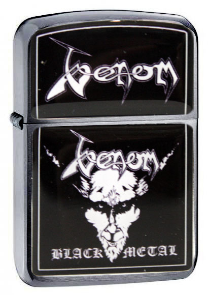 Зажигалка RockMerch Venom Black Metal - фото 1 - rockbunker.ru