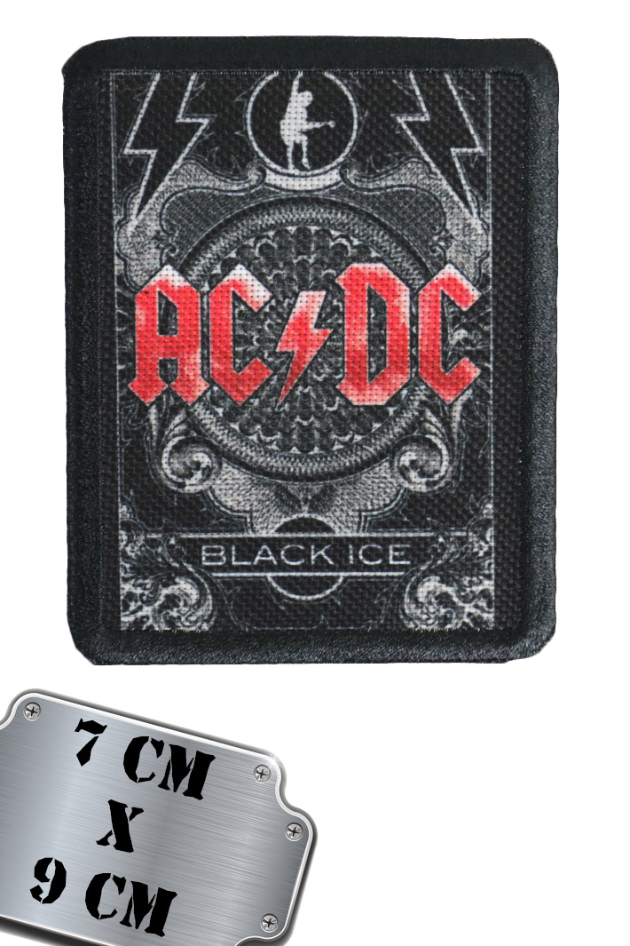 Термонашивка RockMerch AC DC Black Ice - фото 1 - rockbunker.ru