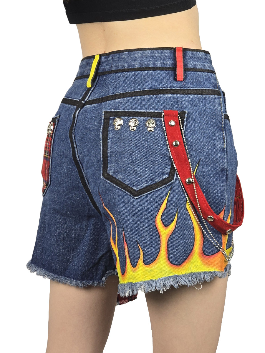 Шорты кастомные Punks Not Dead - фото 4 - rockbunker.ru