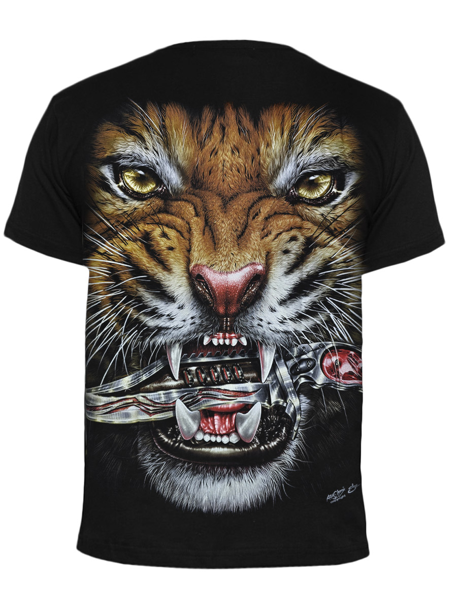 Футболка Rock Chang Тигр С Лезвием - фото 2 - rockbunker.ru