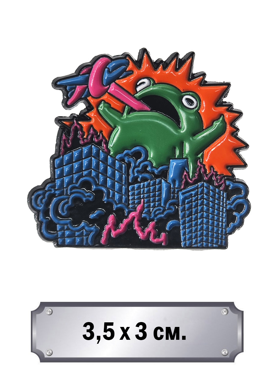 Значок Кайдзю - фото 1 - rockbunker.ru