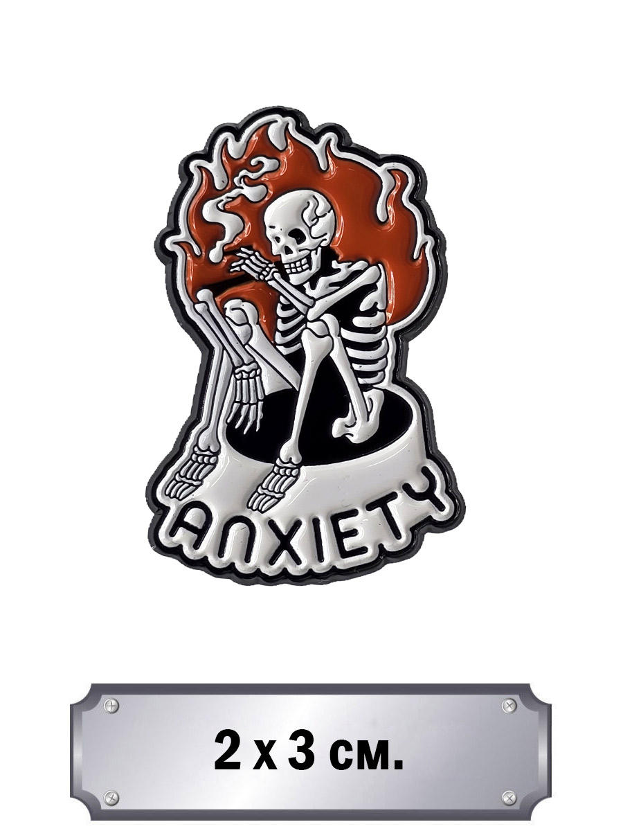Значок Anxiety - фото 1 - rockbunker.ru