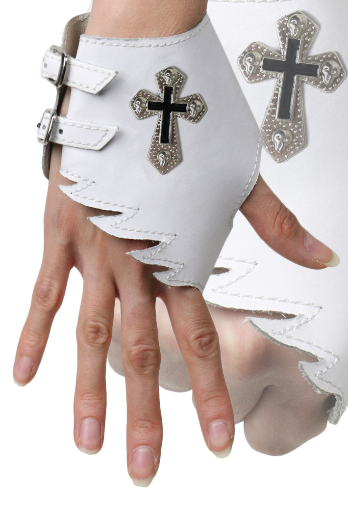 Слэйв-браслет Перчатка Византийский крест на правую руку - фото 1 - rockbunker.ru