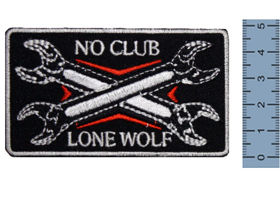 Термонашивка No club lone wolf - фото 1 - rockbunker.ru