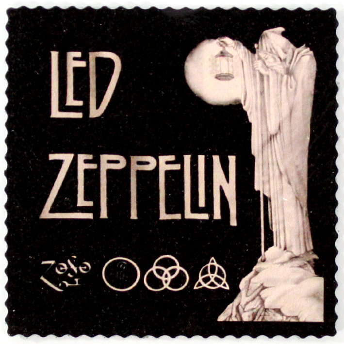 Кожаная нашивка Led Zeppelin - фото 1 - rockbunker.ru