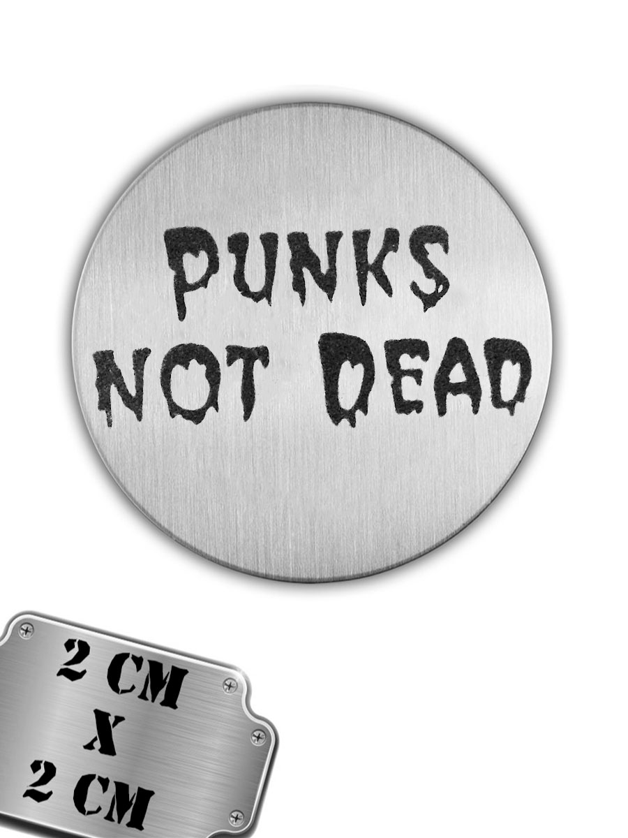 Значок-пин Punks Not Dead - фото 1 - rockbunker.ru