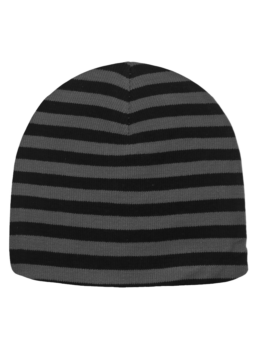 Шапка Роджер Полоска серая - фото 2 - rockbunker.ru