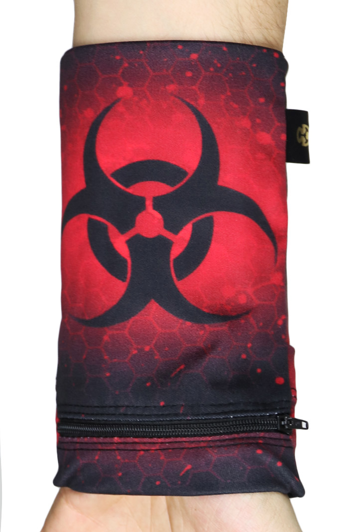 Напульсник-кошелек Biohazard - фото 1 - rockbunker.ru