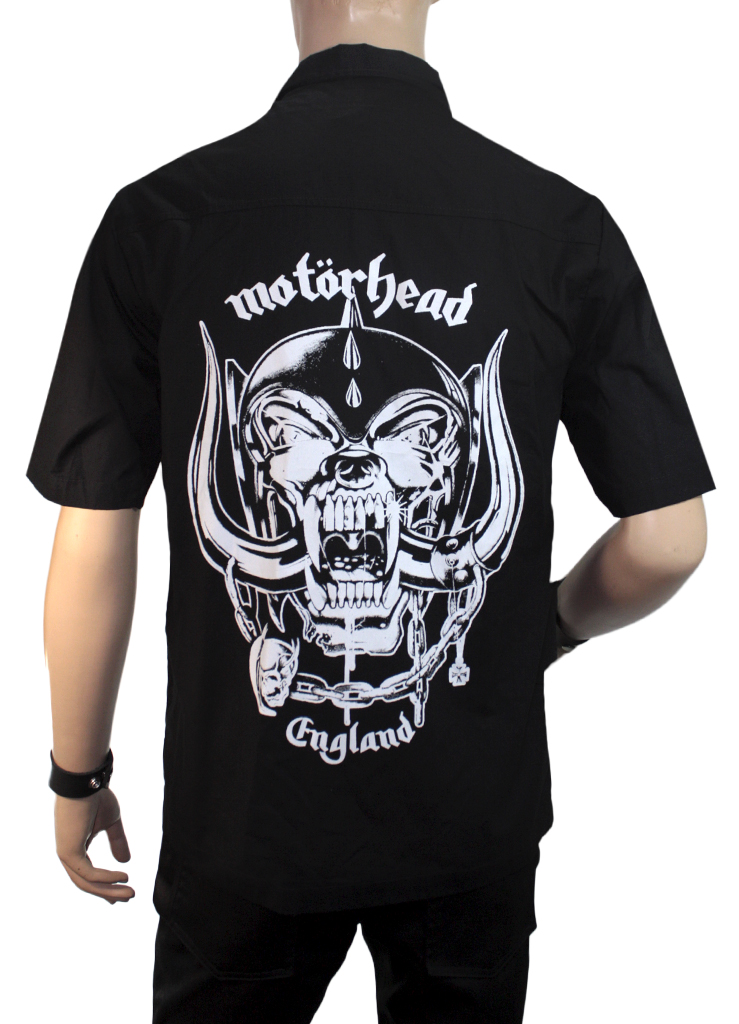 Рубашка с коротким рукавом Motorhead England - фото 2 - rockbunker.ru