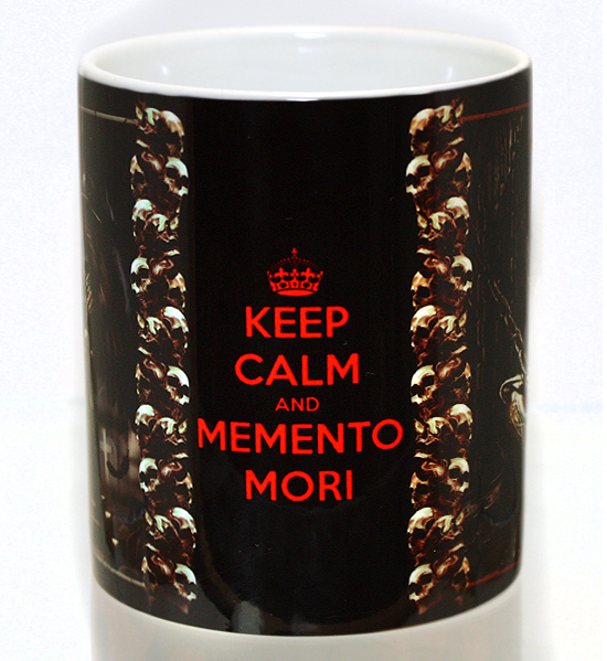 Кружка Memento Mori Смерть на троне - фото 1 - rockbunker.ru