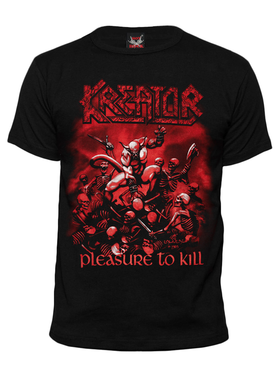 Футболка Hot Rock Kreator Pleasure To Kill - фото 1 - rockbunker.ru