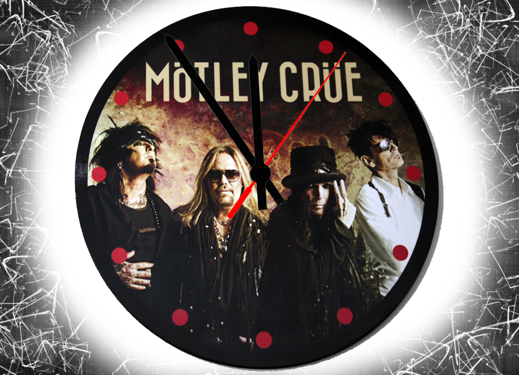 Часы настенные RockMerch Motley Crue - фото 1 - rockbunker.ru