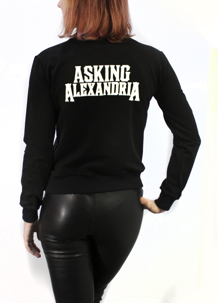 Свитшот RockMerch Asking Alexandria черный - фото 2 - rockbunker.ru