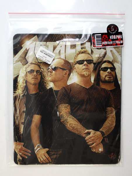 Коврик для мыши RockMerch Metallica группа - фото 2 - rockbunker.ru