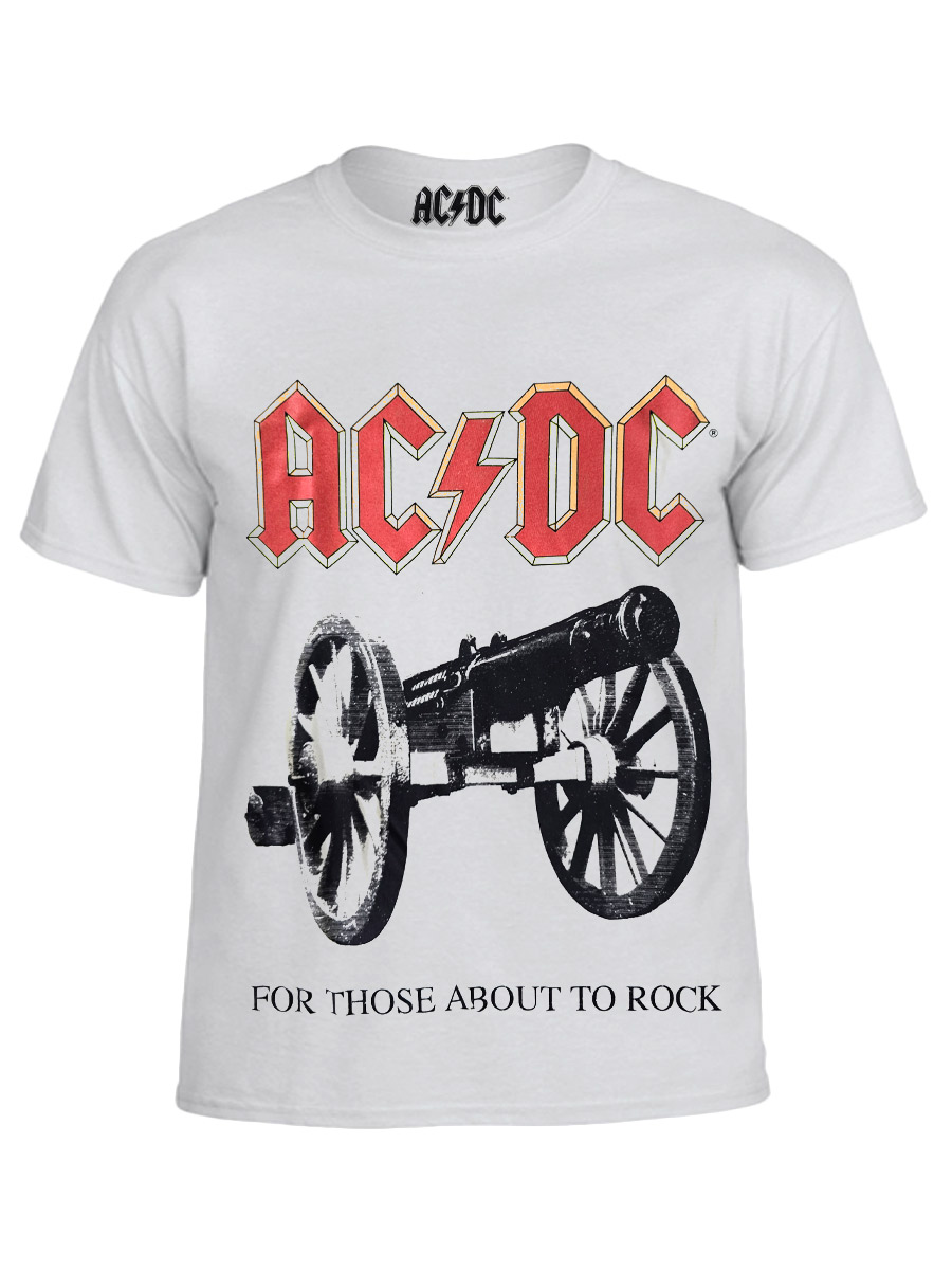 Футболка AC DC белая - фото 1 - rockbunker.ru