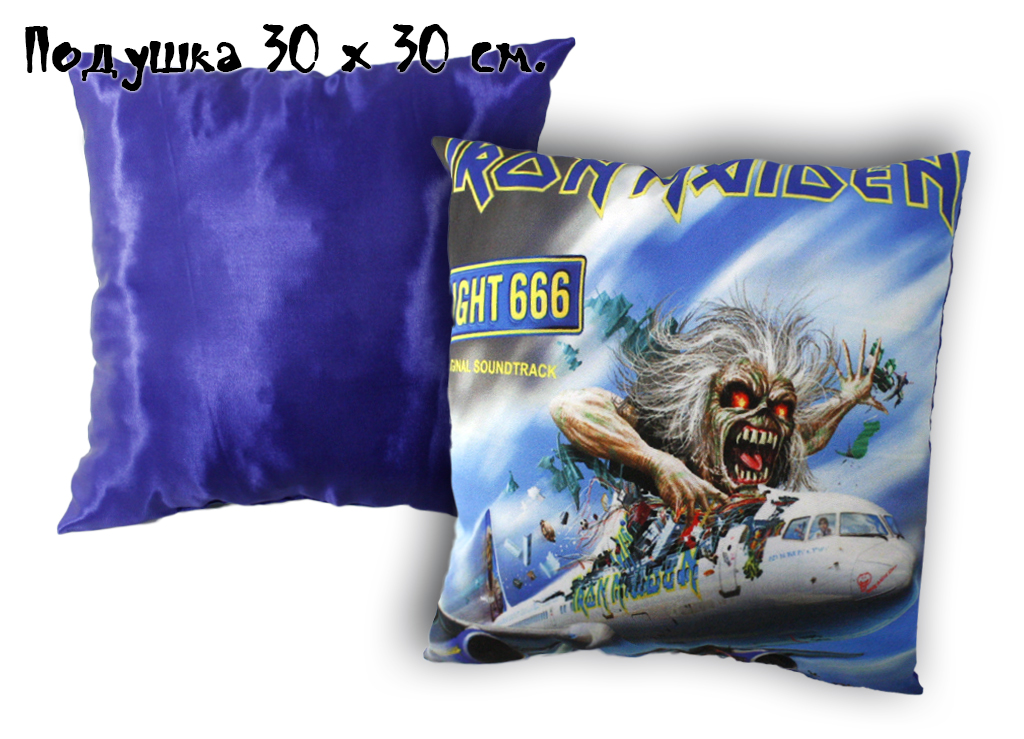 Подушка Iron Maiden Flight 666 - фото 2 - rockbunker.ru