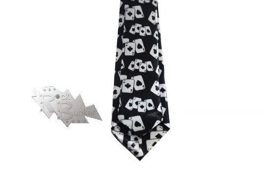 Галстук Игральные карты - фото 4 - rockbunker.ru