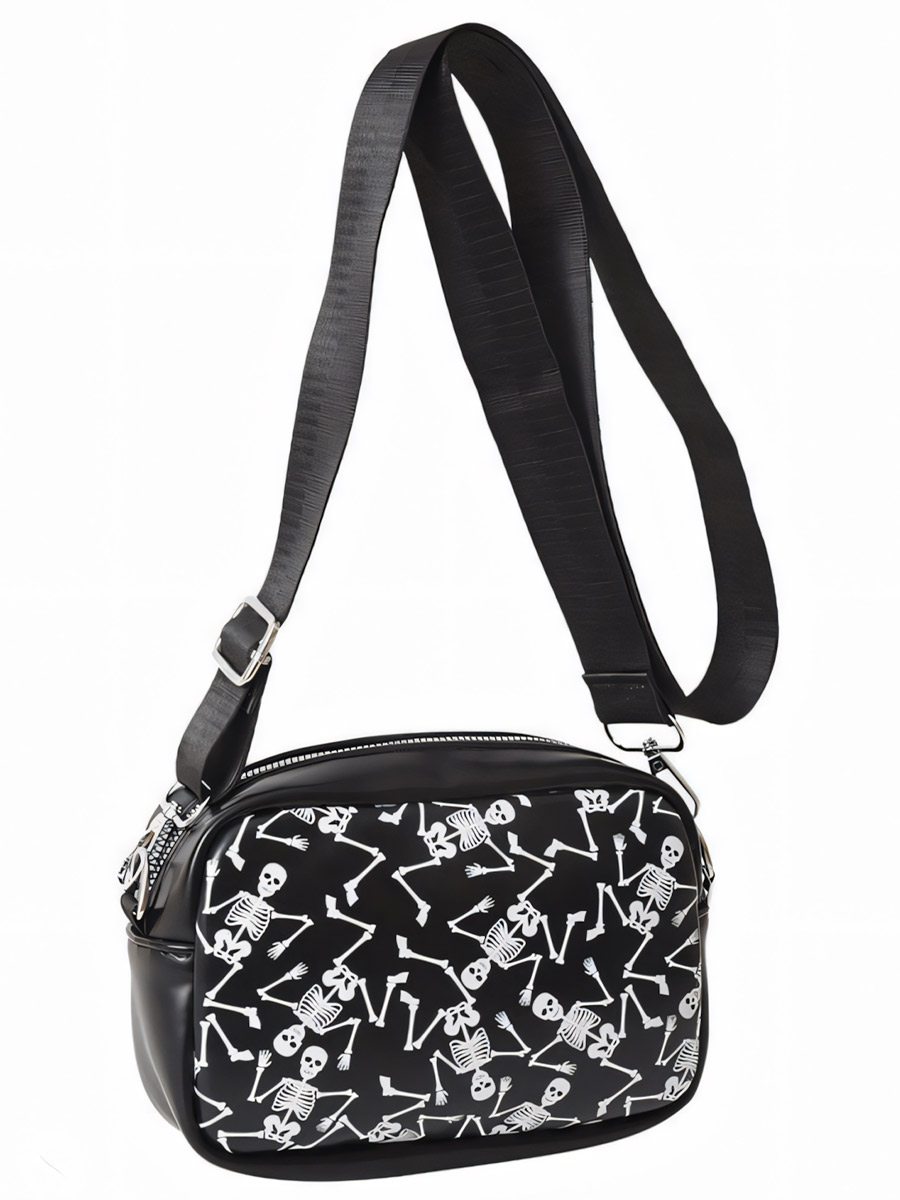 Сумка через плечо Скелеты - фото 2 - rockbunker.ru