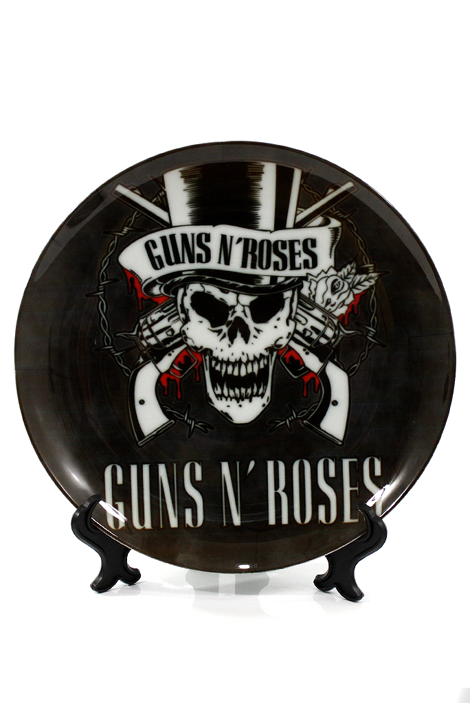 Тарелка Guns N Roses - фото 1 - rockbunker.ru