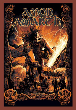 Кожаная нашивка Amon Amarth - фото 1 - rockbunker.ru