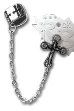 Серьга Alchemy Gothic E195 Cross - фото 1 - rockbunker.ru