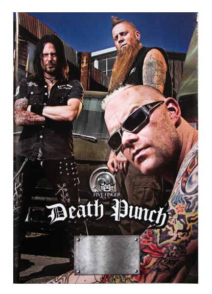 Тетрадь RockMerch 5 Finger Death Punch - фото 1 - rockbunker.ru
