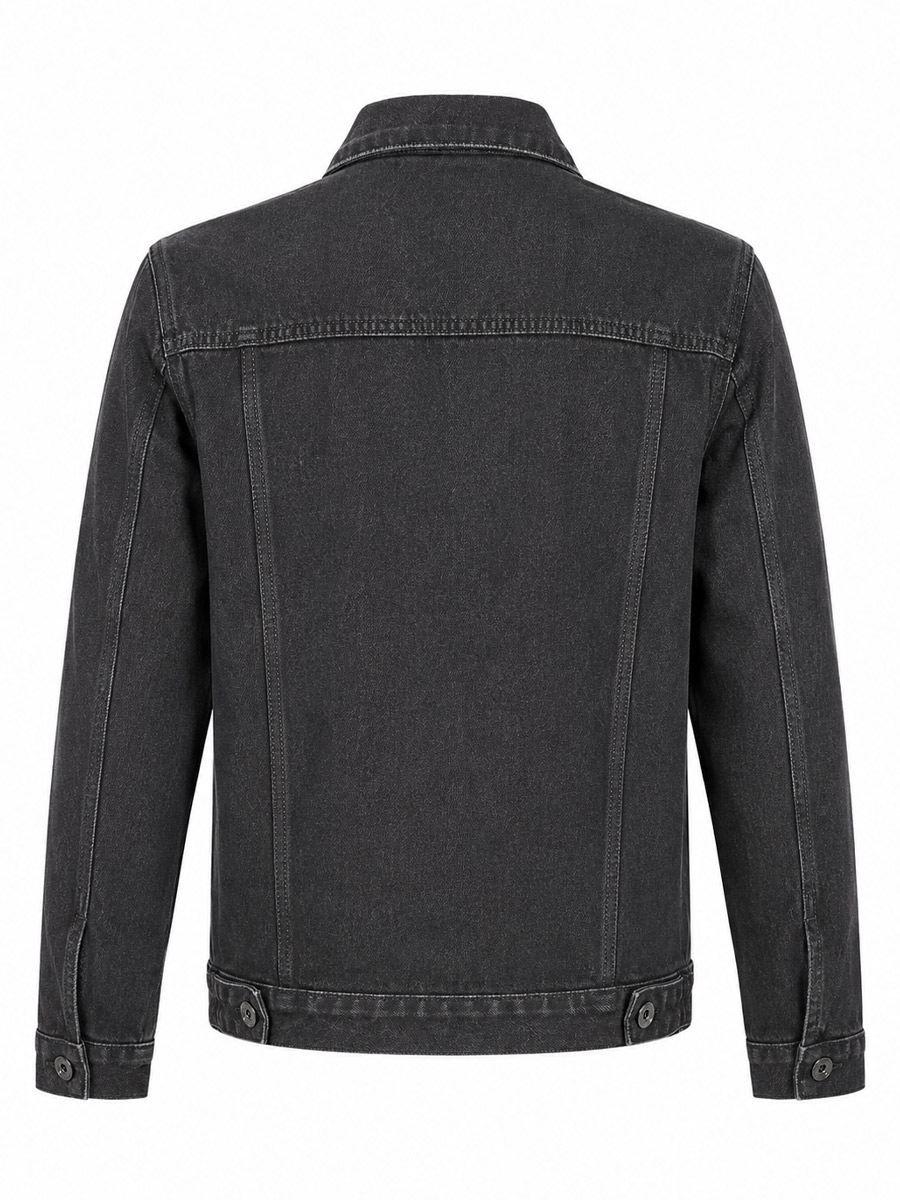 Куртка Джинсовая RockMerch Черная  - фото 2 - rockbunker.ru