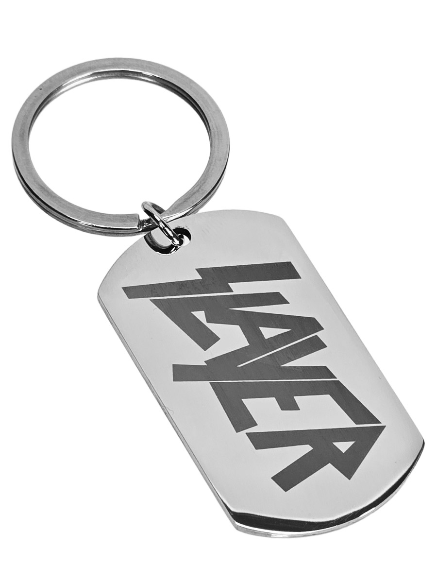 Брелок-жетон RockMerch с гравировкой Slayer - фото 1 - rockbunker.ru