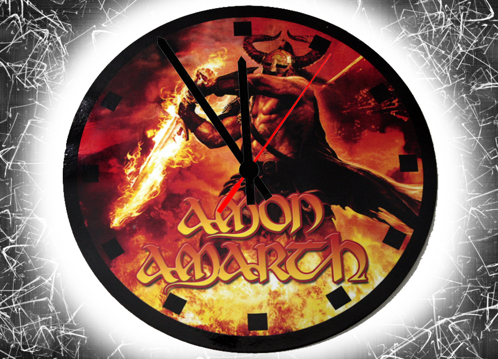 Часы настенные RockMerch Amon Amarth - фото 1 - rockbunker.ru
