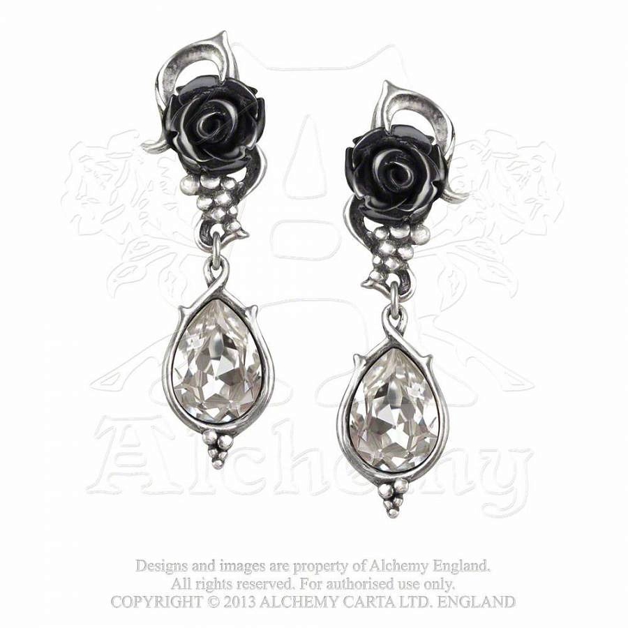 Серьги Alchemy Gothic E347 Bacchanal Rose - фото 1 - rockbunker.ru